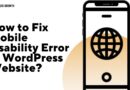 fix mobile usability error in wordpress website